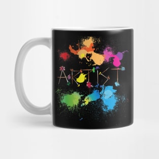 Artist Messy Painters Funny Paint Splatter Art Mug